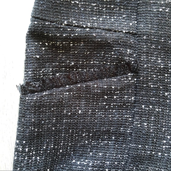 NWT Loft Black Fringe Tweed Shorts Sz 2 - Picture 4 of 9